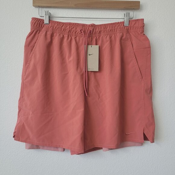 Nike Unlimited Dri-Fit 7" 2-in-1 Versatile Shorts DV9334-655 Size L Pink - Picture 1 of 7